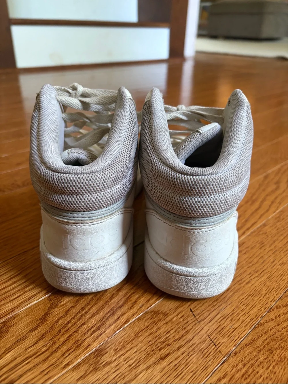 Adidas boys mid top basketball shoes